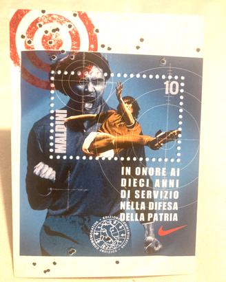Cartolina Nike Paolo Maldini Mondiali Francia '98