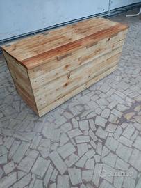 🪵 CASSAPANCA ARTIGIANALE IN LEGNO DI PALLET