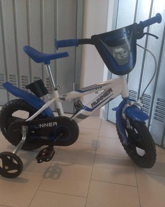 Bici con rotelle bimbo dai 2 ai 4 anni