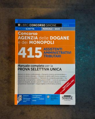 Manuale per Concorso Agenzia Dogane e Monopoli