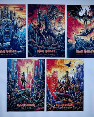 POSTER IRON MAIDEN Qualità Fotografica Premium A3