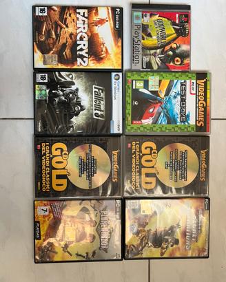 Lotto videogiochi PC e PS1 Usati