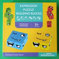 Gioco educativo legno espressioni emozioni viso