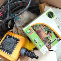 set giardino impianto irrrigazione due uscite