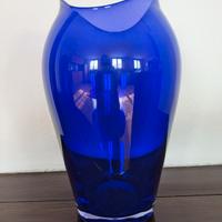 Vaso blu elettrico Bohemia 