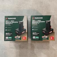 2 batterie 4ah 12v Parkside Nuove