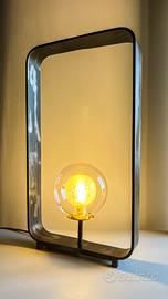 Lampada in acciaio artigianale stile industriale