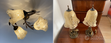 Lampadari e abat-jour in vetro di Murano