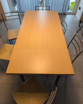 tavolo Scavolini allungabile con set 6 sedie