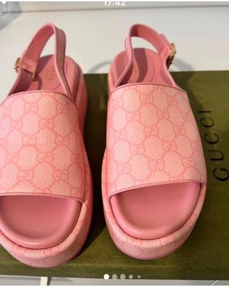 Sandali slider con plateau donna Gucci.