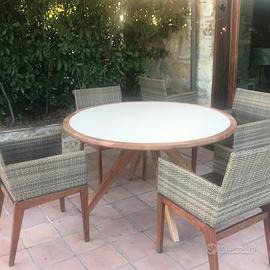 LOTTO DI 4 SEDIE IN VERO RATTAN A MONTORSOLI (FI)