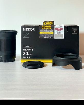 Nikon NIKKOR Z 20mm f/1.8 S Nital garanzia 2028