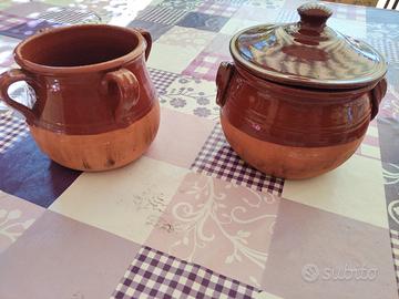 coppia tegami in terracotta 