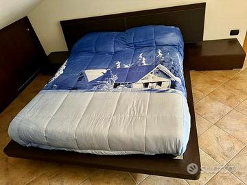 Letto matrimoniale basso stile giapponese - smonta