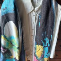 set camicia e scialle lana