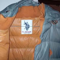 Piumino Polo US Grigio arancio tg M