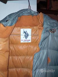 Piumino Polo US Grigio arancio tg M