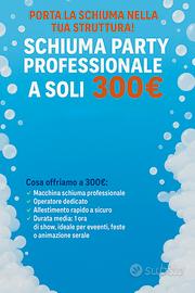 Cannone schiuma party