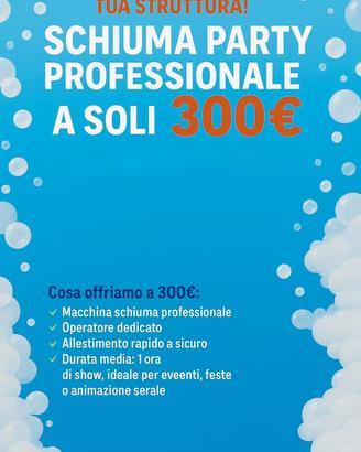 Cannone schiuma party