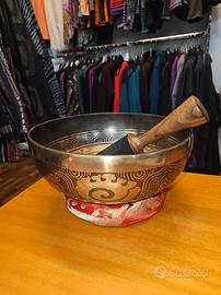 Campana Tibetana incisa con Buddha