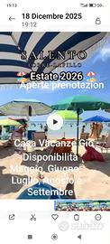 Casa Vacanze in Torre Lapillo a 200 mt dal mare