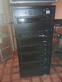  RACK COMPLETO DI AMPLIFICATORI PASO 