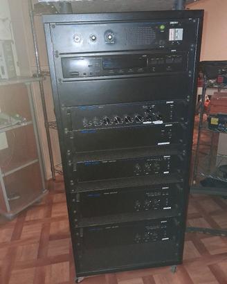  RACK COMPLETO DI AMPLIFICATORI PASO 