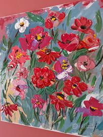 Quadro acrilico su tela, 40 cm x 40 cm