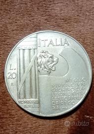 moneta argento regno italia Lire no oro sterline 
