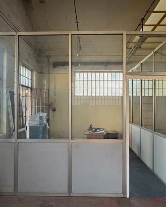 Pareti divisorie in vetro/alluminio modulari