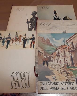 Collezione calendari Storici Arma Carabinieri