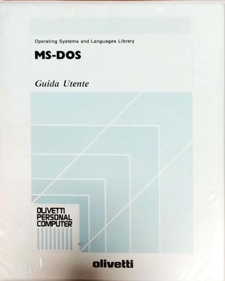 Manuale vintage MS-DOS 2.11 Olivetti M24