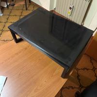 Tavolino con Pedana Girevole – Metallo e Vetrores.