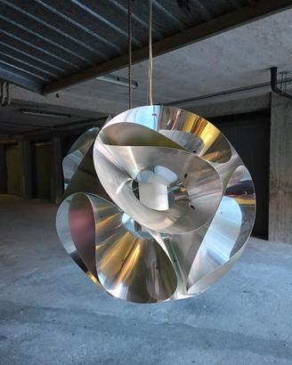 lampada a sospensione in alluminio Panzeri floral 