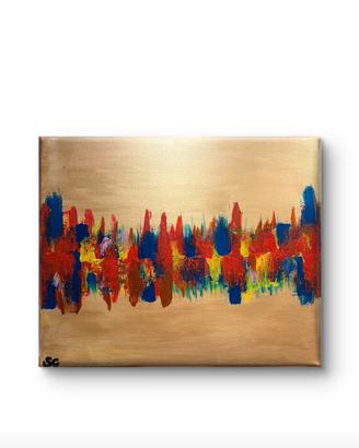 Quadro dipinto a mano 50x60 ‘’vibrazioni’’