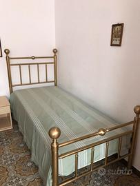 Letto singolo in ottone Barel