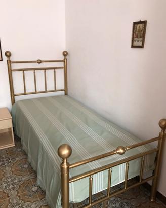Letto singolo in ottone Barel