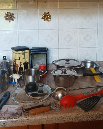 pentole in acciaio inox  piu pentole antiaderenti