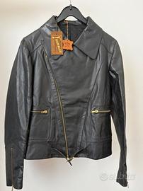 Giubbotto biker in vera pelle Sarallo Firenze