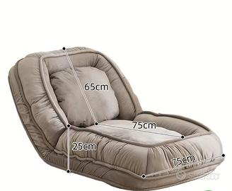 divano letto convertibile moderno con schienale re