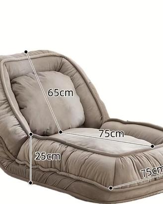 divano letto convertibile moderno con schienale re