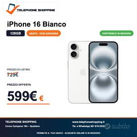 Apple iPhone 16 128GB Bianco