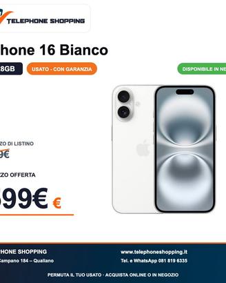 Apple iPhone 16 128GB Bianco