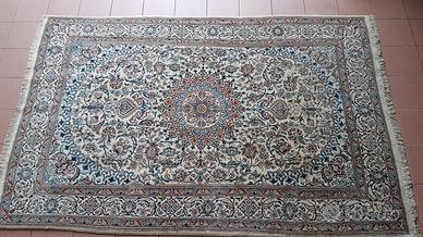 TAPPETO PERSIANO NAIN lana e seta 300 x 200 cm