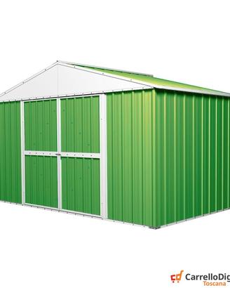 Capanno box esterno lamiera 360x175cm verde chiaro
