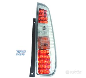 FANALI FORD FIESTA 02-08 LED FONDO CROMATO
