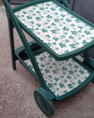 carrello portavivande in plastica da giardino usa