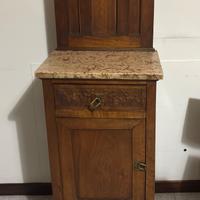 Comodino/mobiletto in legno ANTICO in tarsiato