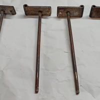 2 coppie vecchi antichi cardini cerniere in ferro