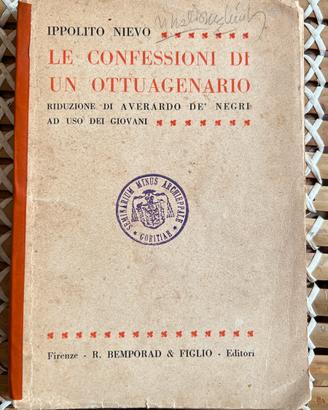 Le confessioni di un ottuagenario 1929 I. Nievo